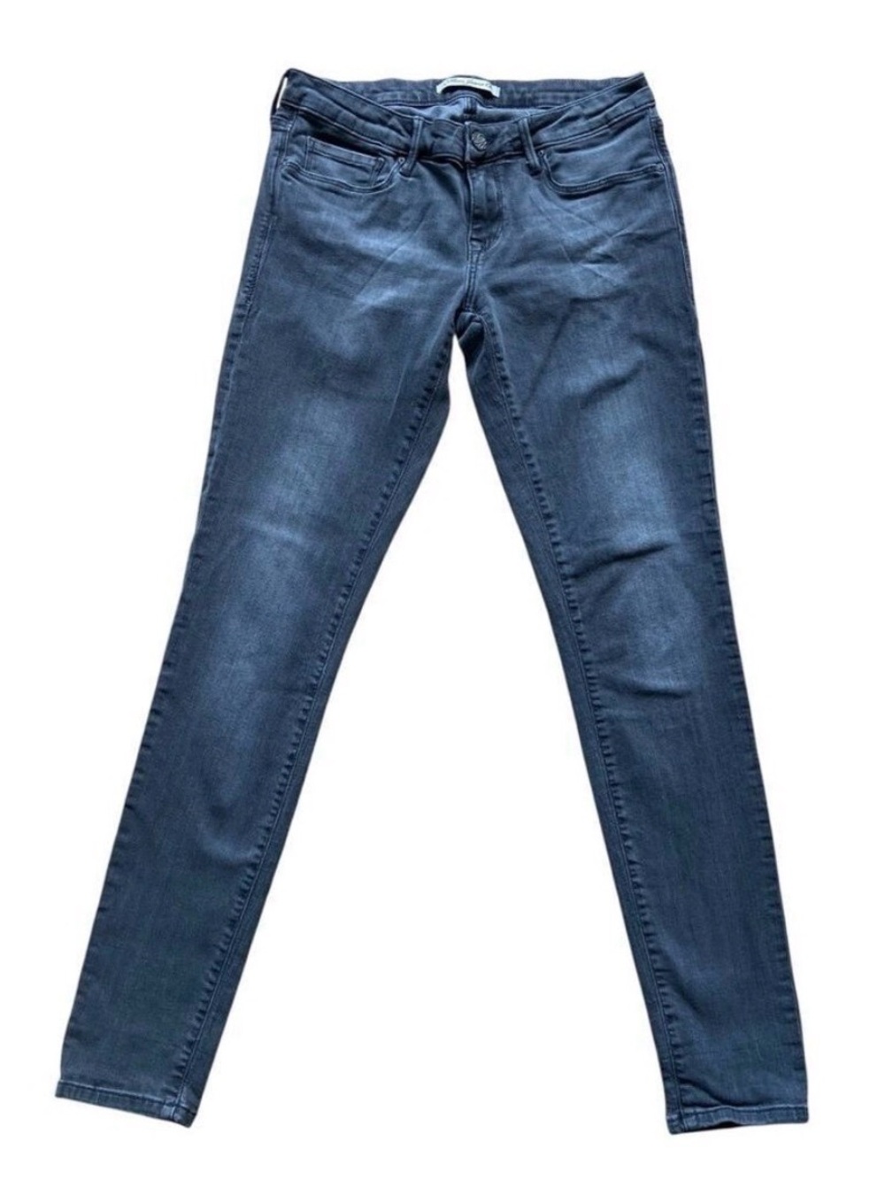 Mavi Grey jeans super soft distressed stretchy denim Sexy low rise skinny leg 29